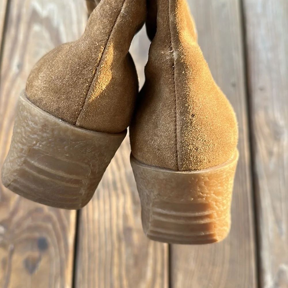 Michael Kors women’s suede wedge high boots size 6.5
